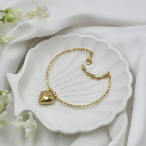 Elegant gold-plated bracelet with a modern design, perfect for women and special occasions