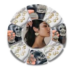 Trendy gold-tone hoop earrings with a sleek, minimalist design