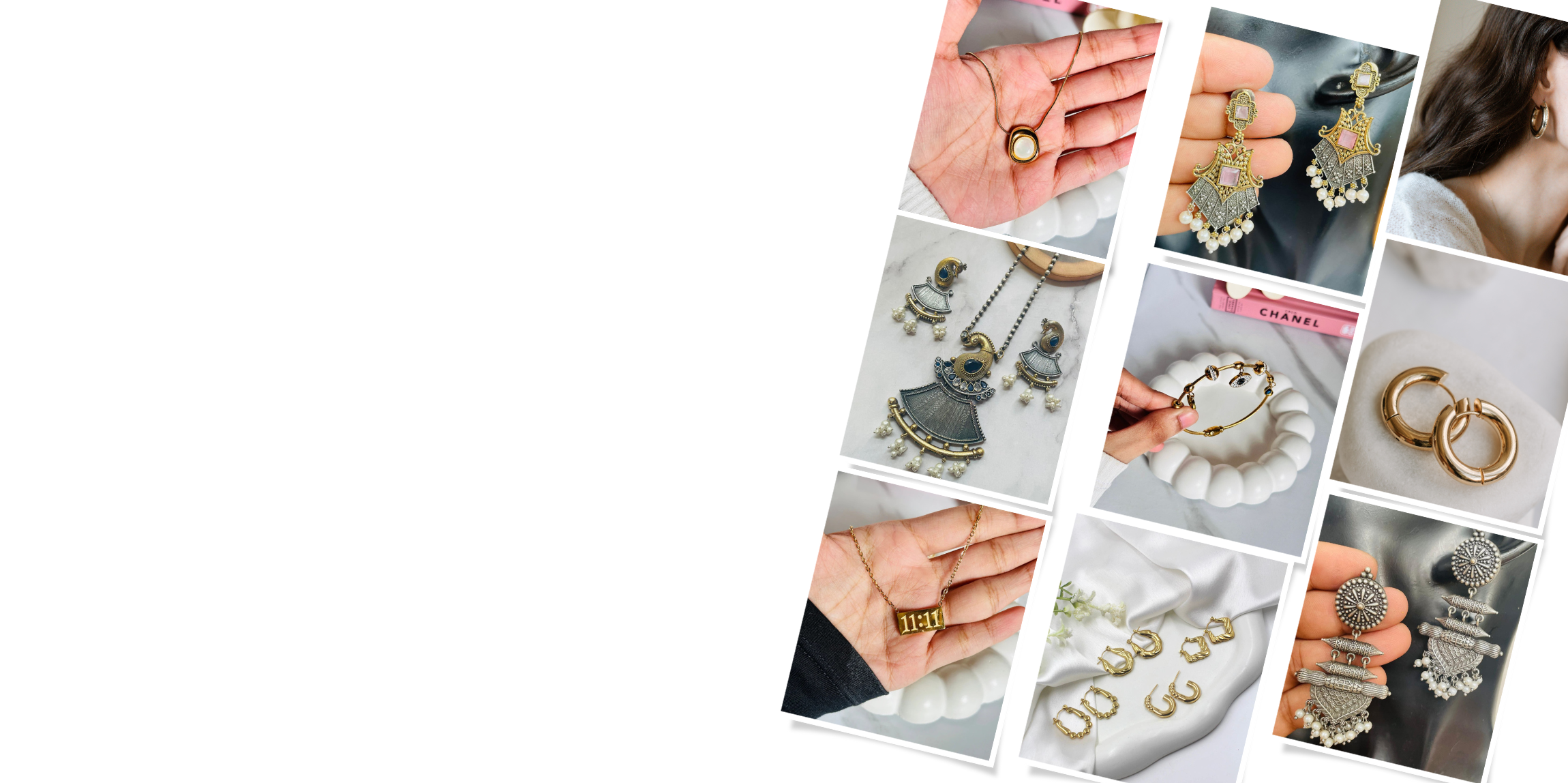 Buy oxidized jewelry online: Stylish oxidized silver necklace with matching earrings, perfect for traditional and contemporary looks